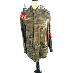 Knox Rose Camo & Rose Utility Jacket with pockets size Small